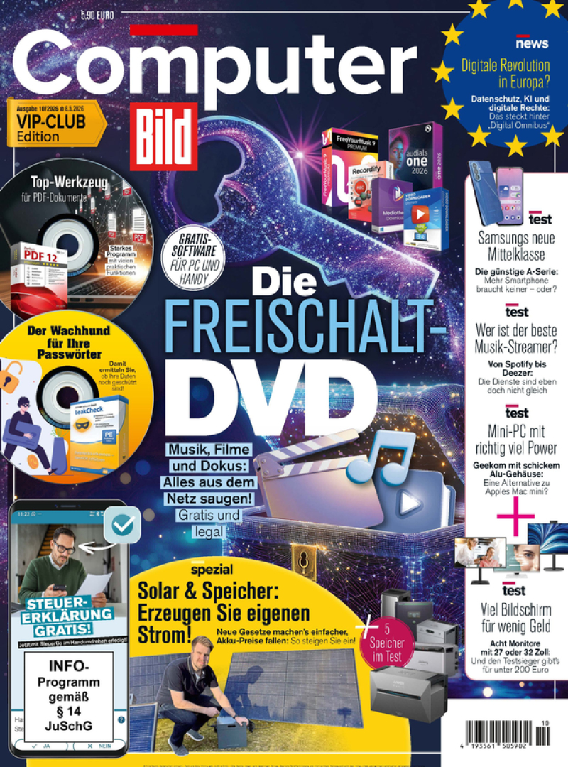 Computer BILD mit DVD